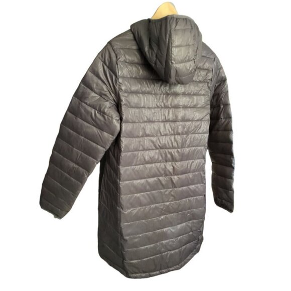 NWT WIND RIVER Mid-length Puffer Parka Light-weight Hooded Jacket Gray - Picture 3 of 16